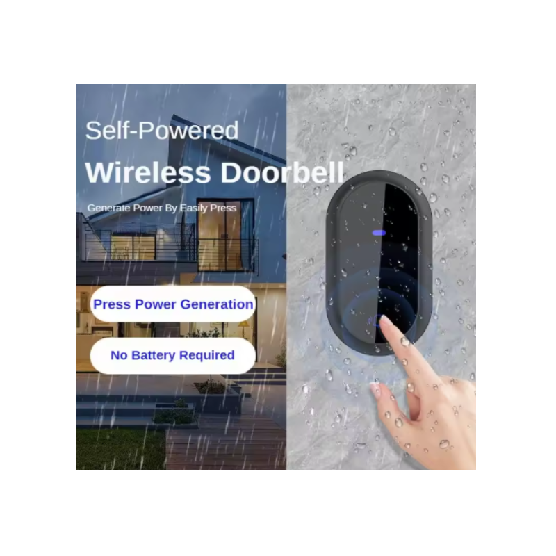Reptronic DIY Black Wireless Doorbell: RPTDB44 - 1R1B
