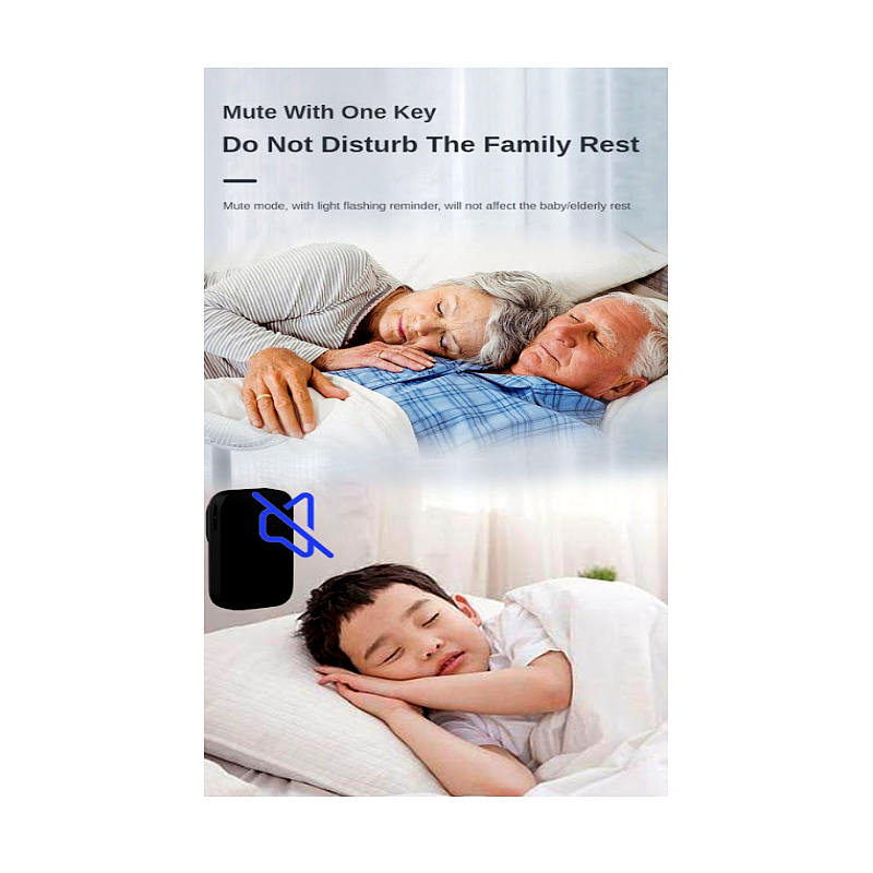 Reptronic DIY Black Wireless Doorbell: RPTDB44 - 1R1B