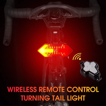 Bicycle Bike Hard Shell Case and LED Turn Signal Indicators Taillight