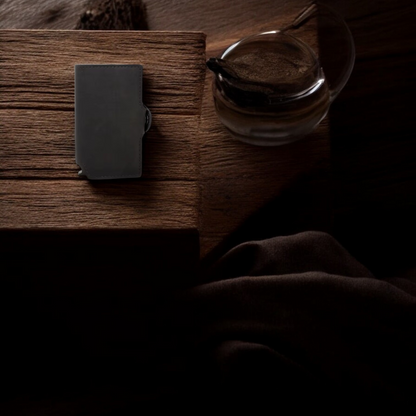 Hammer&Hide PU leather Pop up wallet- Black