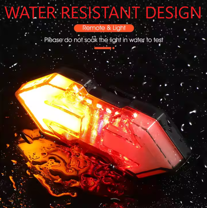 Bicycle Bike Hard Shell Case and LED Turn Signal Indicators Taillight