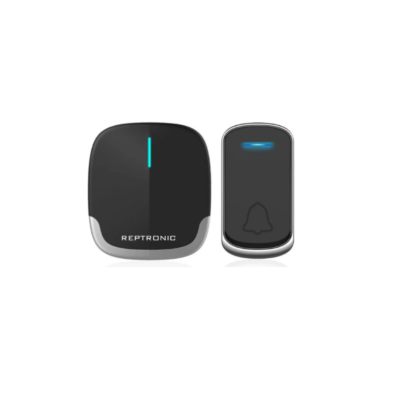 Reptronic DIY black and silver door bell: RPTDB42 - 1R1B