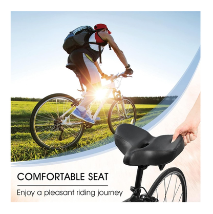 Bicycle Bike Extra Wide Bicycle Saddle Seat- Anatomic Bicycle Saddle