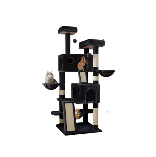 Reptronic Larger Cat Tree for Larger Cats - Black
