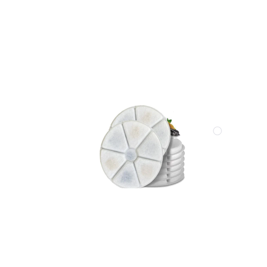 Reptronic Square No Lamp Pet fountain Filters - Pack of 6 filters - Round