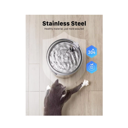 Reptronic Larger Stainless Steel Pet Fountain- 3.2L
