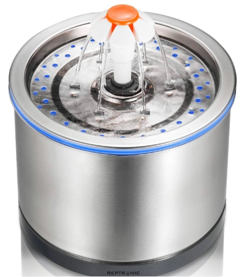 Reptronic Cat/Dog Pet Drinking Water Fountain/Spring - Stainless Steel