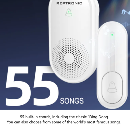 Reptronic DIY Wireless Doorbell- RTDB06 - White (RTDB39)