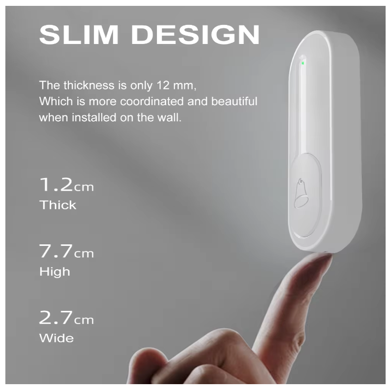 Reptronic DIY Wireless Doorbell- RTDB06 - White (RTDB39)