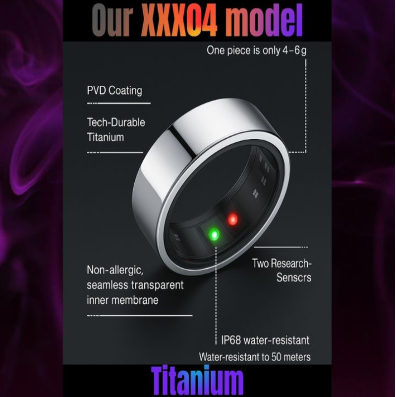 AI Smart Health Ring: Model XXX04 (Nexring)
