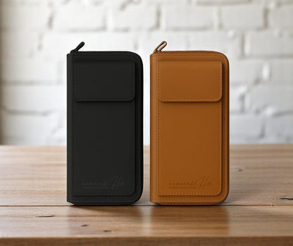 Reptronic Hammer&Hide Crossbody Sling Bag Purse: Genuine Saddle Leather