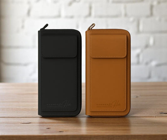 Reptronic Hammer&Hide Crossbody Sling Bag Purse: Genuine Saddle Leather