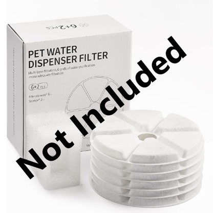 Reptronic Stainless Steel Pet Fountain with Water Level Window- 2.5L